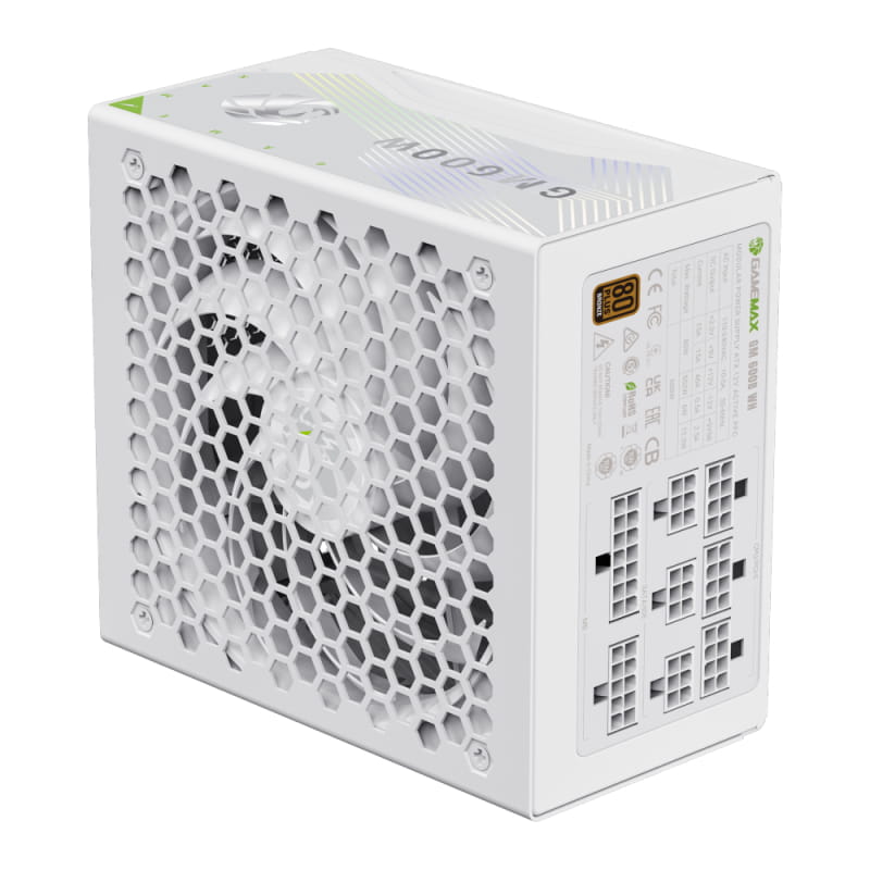 Блок питания GameMax GM 600B Fully-modular New 600W White