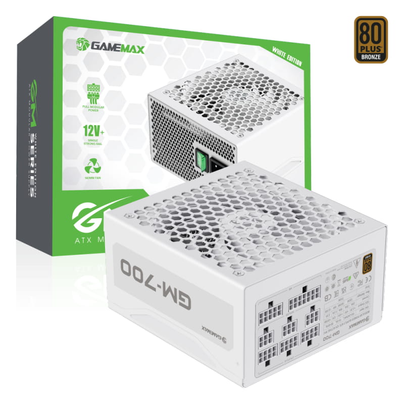 Блок живлення GameMax GM-700 Modular 700W White
