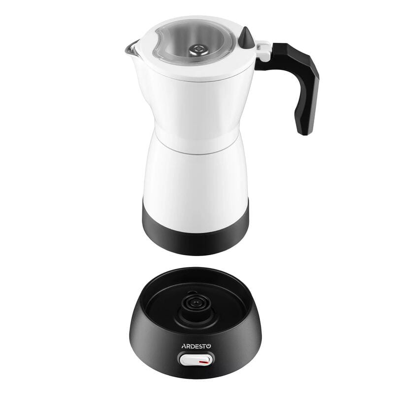Електрична гейзерна кавоварка Ardesto CMM-X300W White