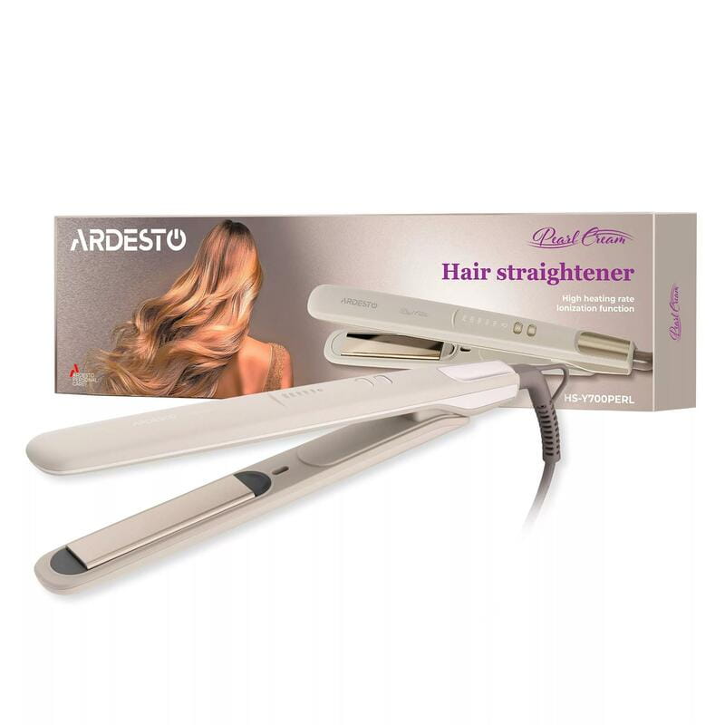 Утюжок (выпрямитель) для волос Ardesto Pearl Cream HS-Y700PERL