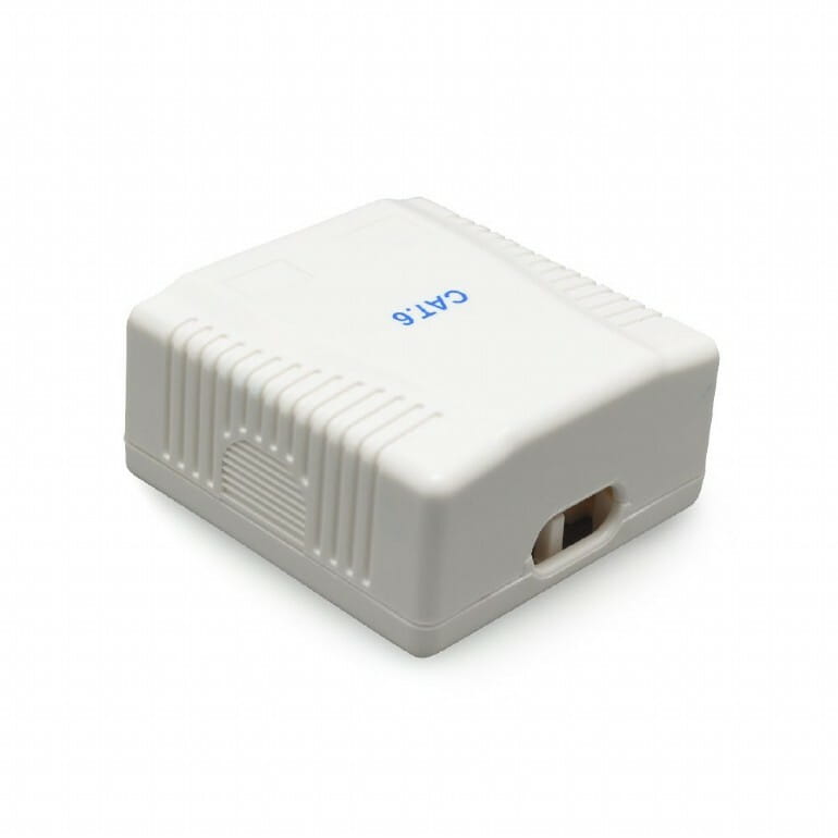 Розетка Cablexpert (NCAC-2F6-01) RJ-45, Cat6, внешняя, белый
