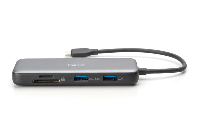 Док-станція Digitus DA-70915 (USB-C PD 100W/USB3.2х2/USB-C/RJ45/SD/MicroSD/2хHDMI)
