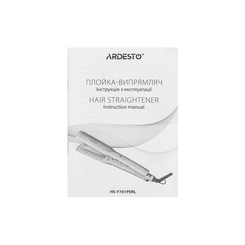 Утюжок (выпрямитель) для волос Ardesto Pearl Cream HS-Y701PERL