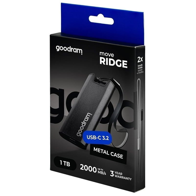 Накопитель внешний SSD 1TB Goodram Black (SSDR-GMRE-01T-K0)