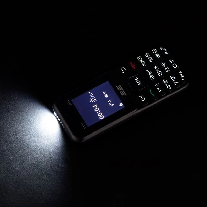 Мобiльний телефон 2E S180 2024 Black (694743653885)