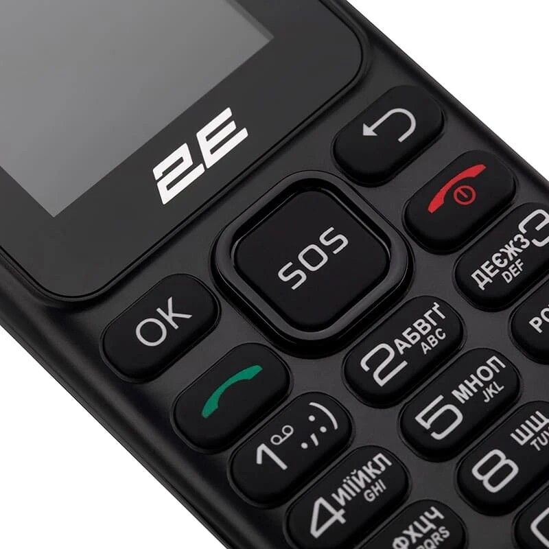 Мобiльний телефон 2E S180 2024 Black (694743653885)
