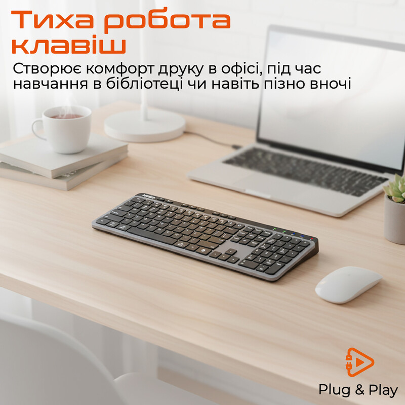 Клавиатура беспроводная Meetion WK330 Black (MT-WK330-A-RUA)