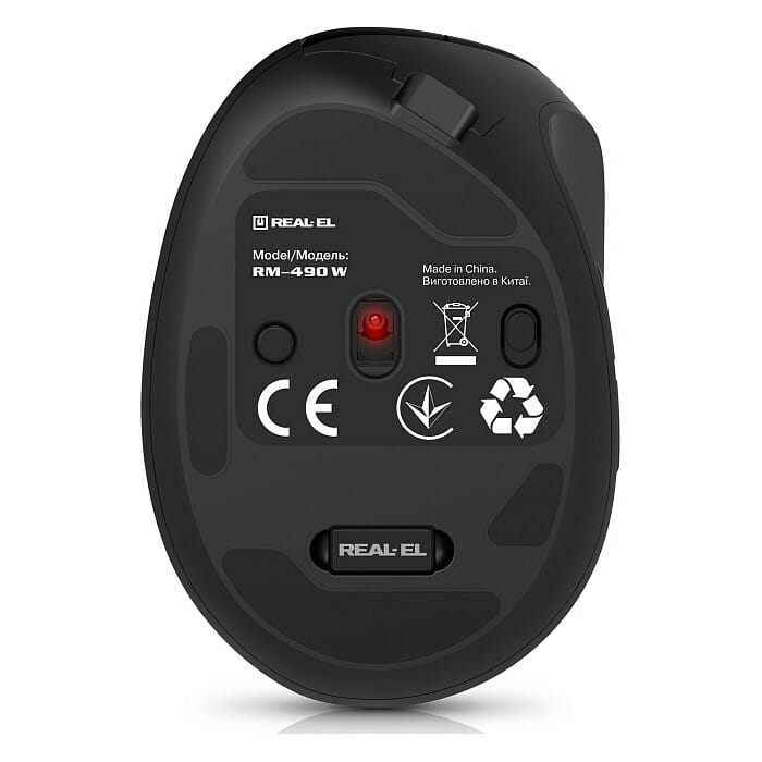 Миша бездротова REAL-EL RM-490W Black