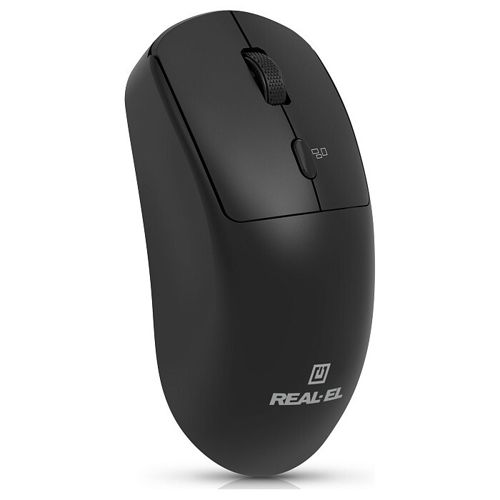 Мышь беспроводная REAL-EL RM-317W Black