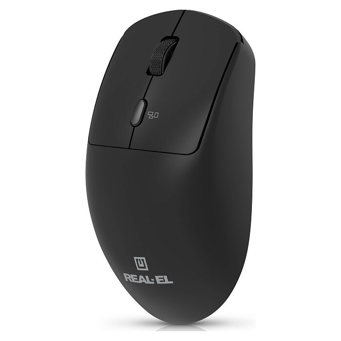 Мышь беспроводная REAL-EL RM-317W Black
