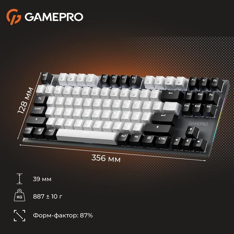 Клавіатура GamePro Genesis Joker MK124G Outemu Red Swithes USB Gray