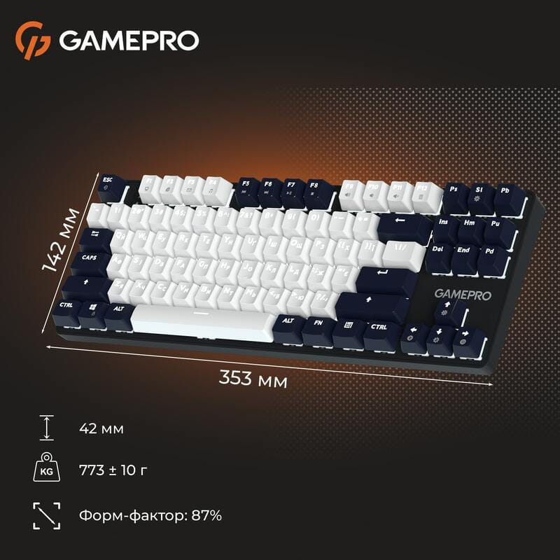 Клавіатура GamePro Genesis Metallic MK110B Outemu Red Swithes USB Black