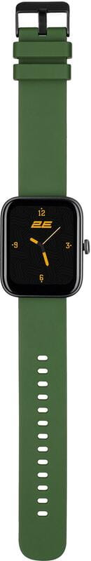 Смарт-часы 2E Alpha SQ Music Edition 46 mm Black/Green (2E-CWW40BKGN-WS)