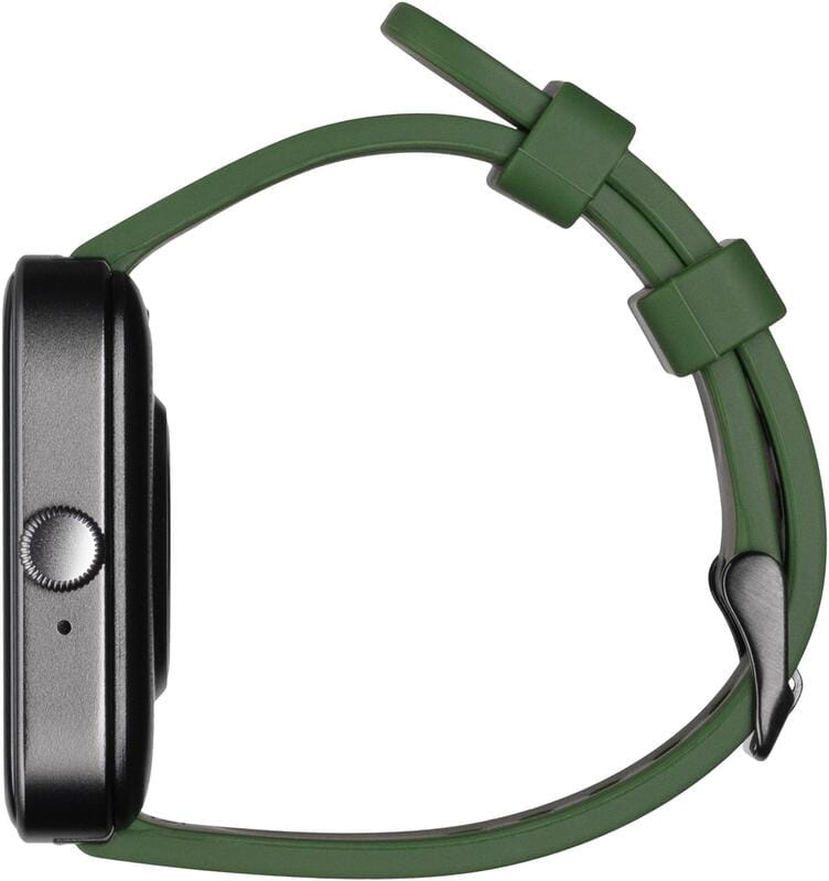 Смарт-часы 2E Alpha SQ Music Edition 46 mm Black/Green (2E-CWW40BKGN-WS)