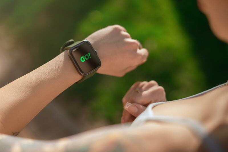 Смарт-часы 2E Alpha SQ Music Edition 46 mm Black/Green (2E-CWW40BKGN-WS)