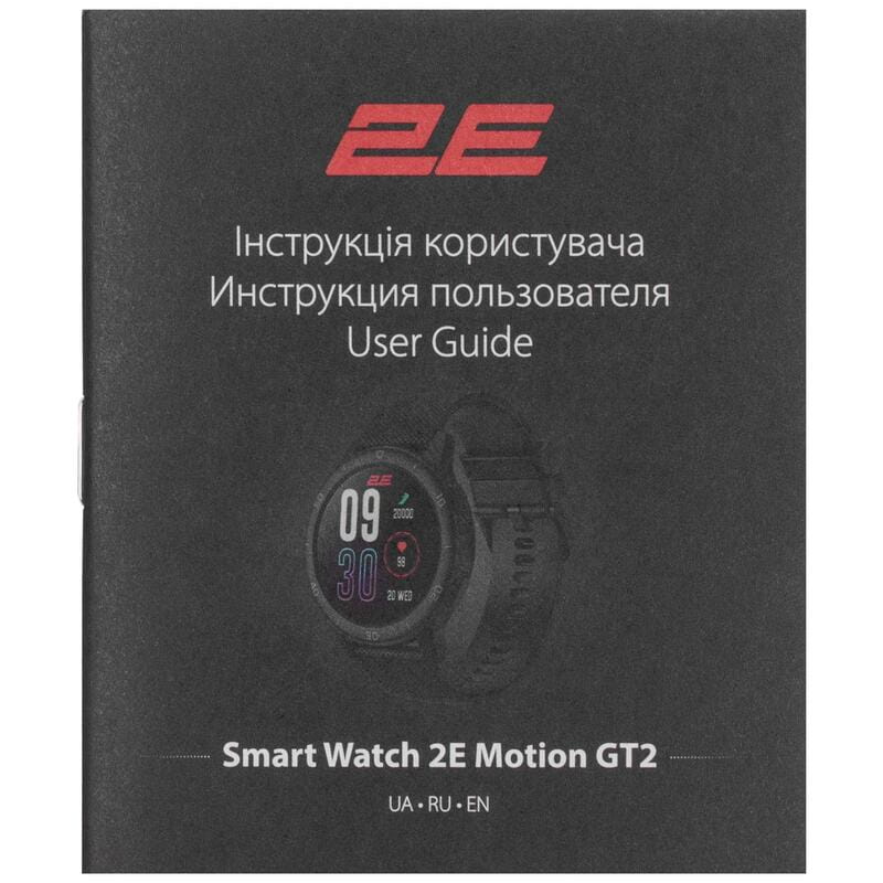 Смарт-часы 2E Motion GT2 47 mm Black/Red (2E-CWW21BKRD-WS)