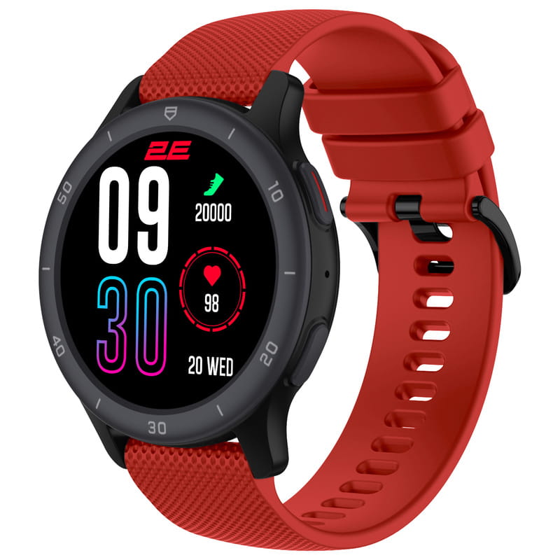 Смарт-часы 2E Motion GT2 47 mm Black/Red (2E-CWW21BKRD-WS)