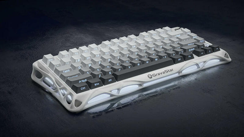 Клавіатура бездротова GravaStar Mercury K1 Gradient White (GSK1_GWHT)