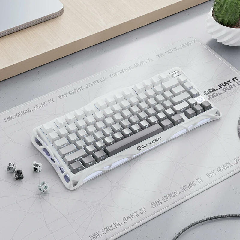 Клавіатура бездротова GravaStar Mercury K1 Gradient White (GSK1_GWHT)