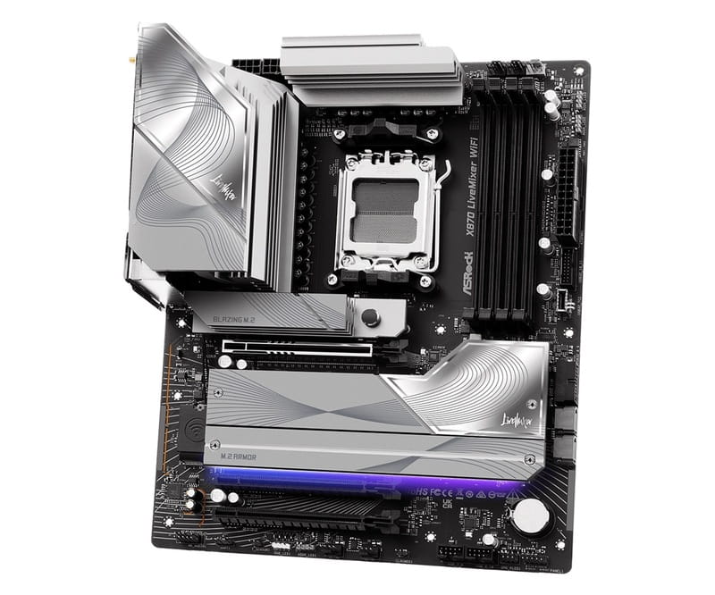 Материнська плата ASRock X870 LiveMixer WiFi Socket AM5
