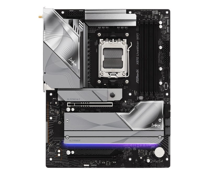 Материнська плата ASRock X870 LiveMixer WiFi Socket AM5