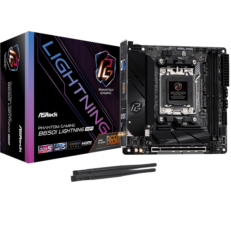 Материнська плата ASRock B650I Lightning WiFi Socket AM5