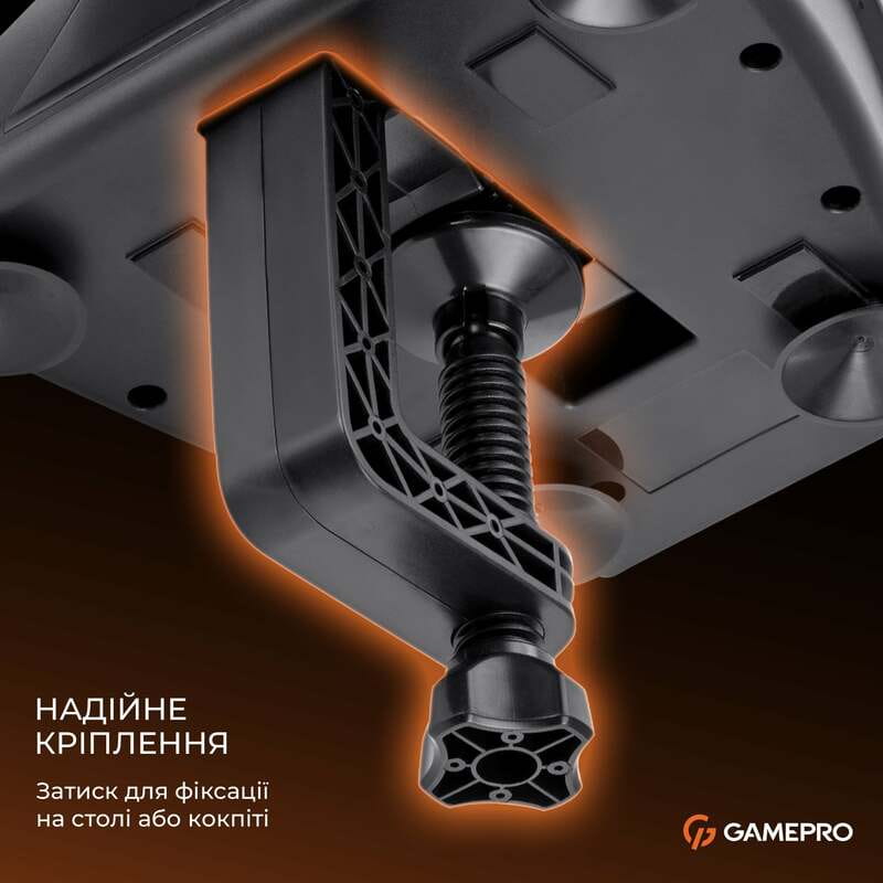 Кермо GamePro RW038PM з педалями та коробкою передач