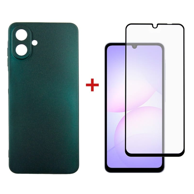 Чeхол-накладка Dengos Soft для Samsung Galaxy A07 Green (DG-KM-166) + защитное стекло