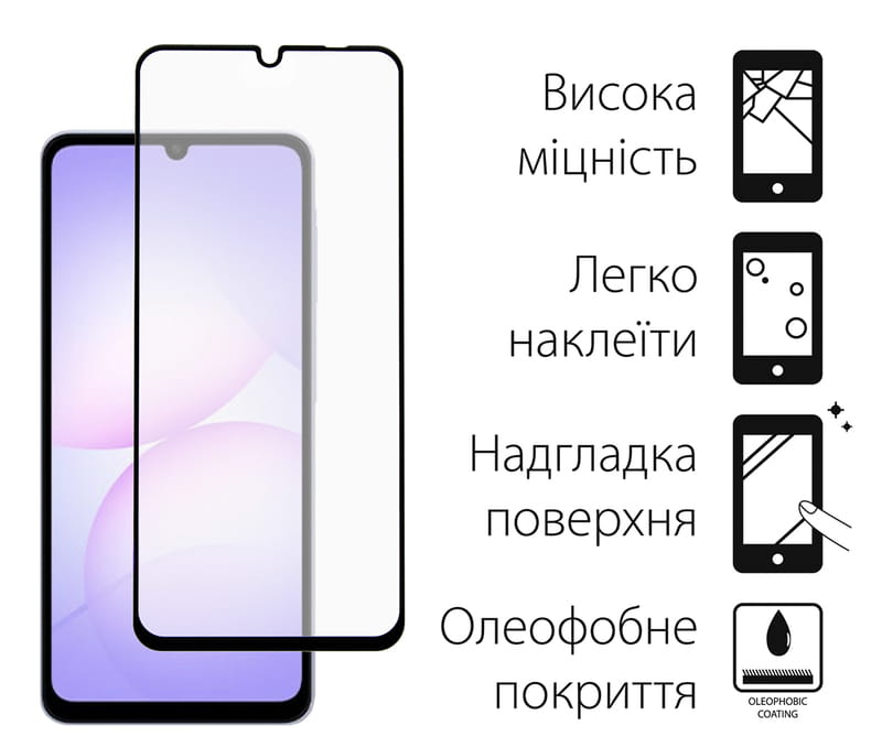 Чохол-накладка Dengos Carbon для Samsung Galaxy A07 Black (DG-KM-162) + захисне скло