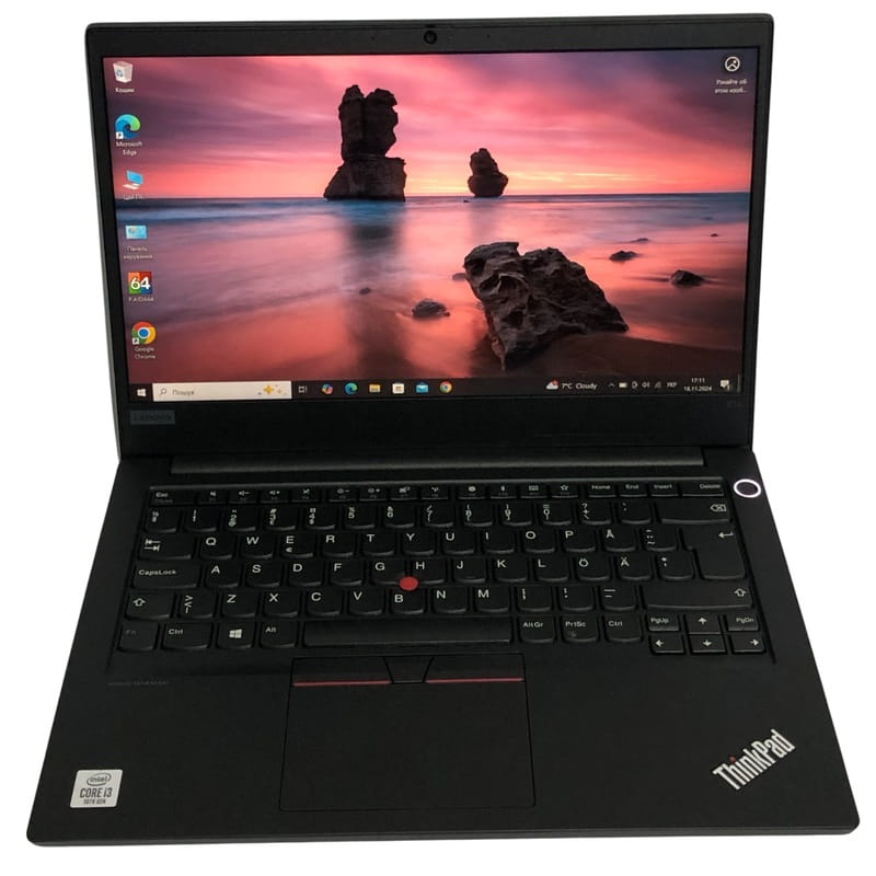 Ноутбук Lenovo ThinkPad E14 G1 / 14" FullHD IPS / i3-10110U / 8GB / 128GB SSD / Win10Pro - Б/в
