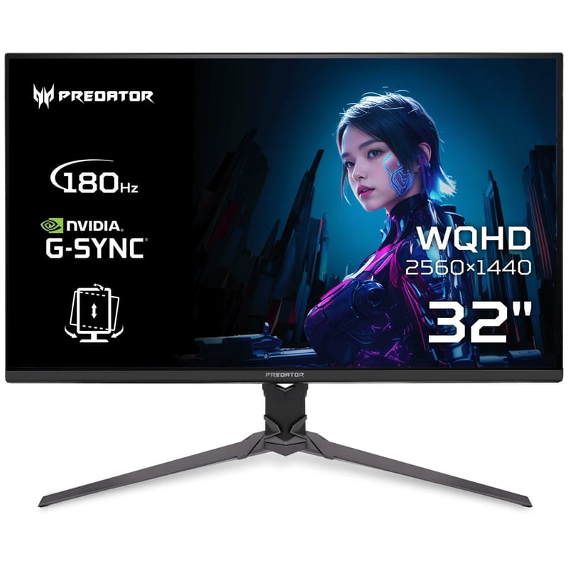 Монітор Acer 31.5" Predator XB323QUPbmiiprx (UM.JX3EE.P09) IPS Black 180Hz