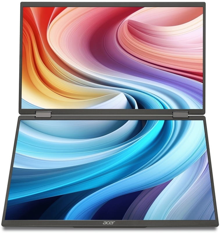 Монитор Acer 15.6" Dual Portable PD163QTbmiuux (UM.ZP3EE.011) IPS Black