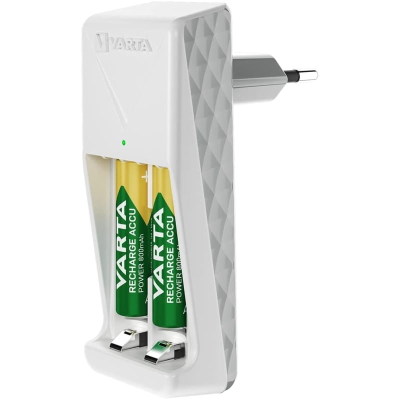 Зарядний пристрiй Varta Mini Charger 2xAA/ААА 2100mAh (57656101451)