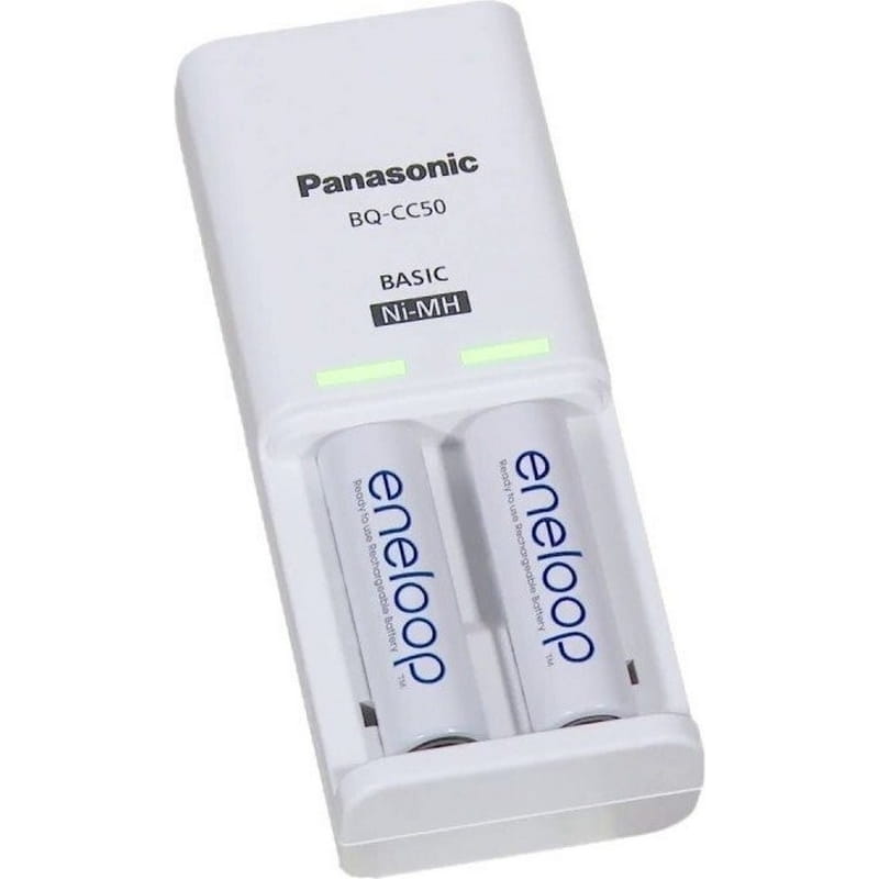 Зарядний пристрiй Panasonic Compact Charger + Eneloop 2xAA/ААА 2000mAh (K-KJ50MCD20E)