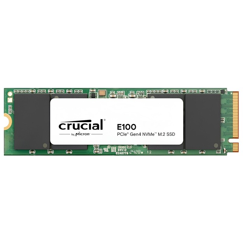 Накопитель SSD 1TB Crucial E100 M.2 2280 NVMe PCIe 4.0 x4 3D NAND QLC (CT1000E100SSD8)