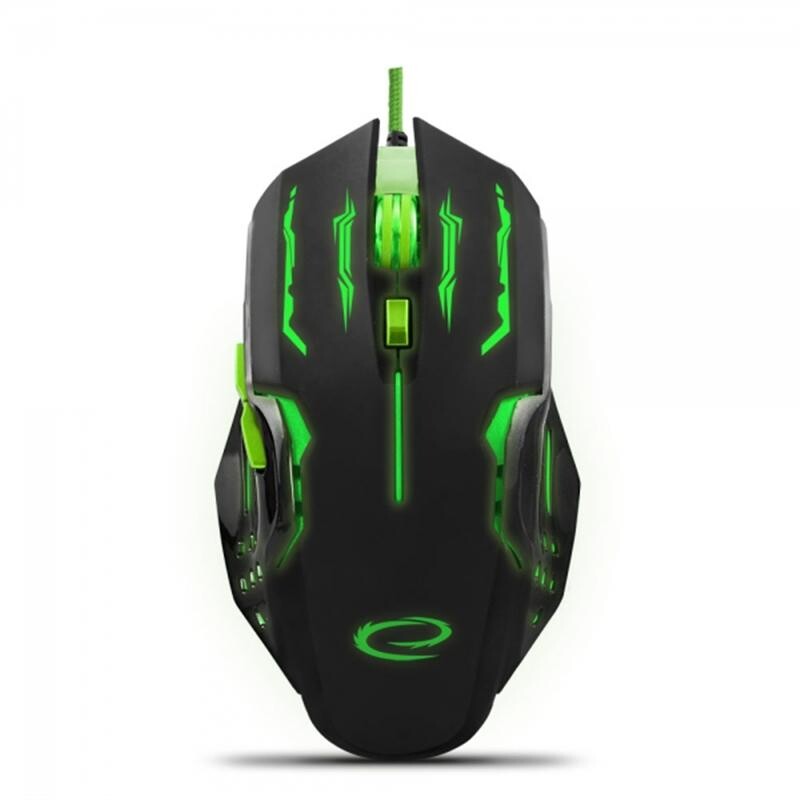 Мишка Esperanza MX403 Apache (EGM403G) Black/Green USB