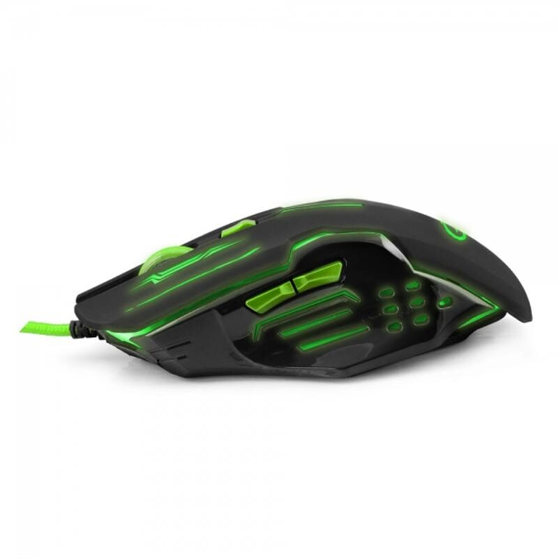 Мишка Esperanza MX403 Apache (EGM403G) Black/Green USB