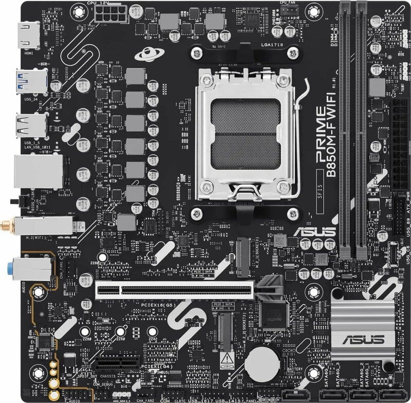 Материнская плата Asus Prime B850M-F WiFi Socket AM5