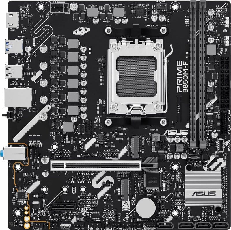 Материнская плата Asus Prime B850M-F Socket AM5