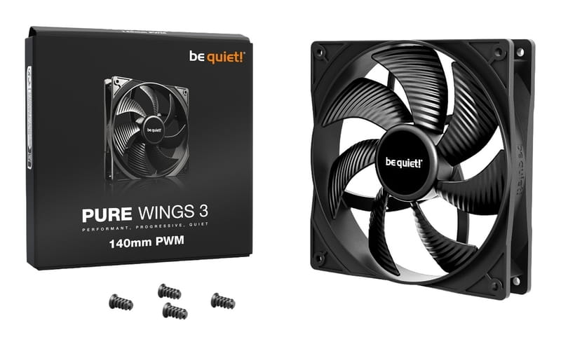 Вентилятор be quiet! Pure Wings 3 140mm PWM Black (BL108)