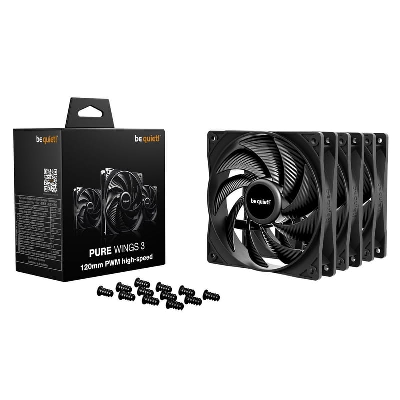 Вентилятор be quiet! Pure Wings 3 120mm PWM High-Speed 3-Pack Black (BL140)