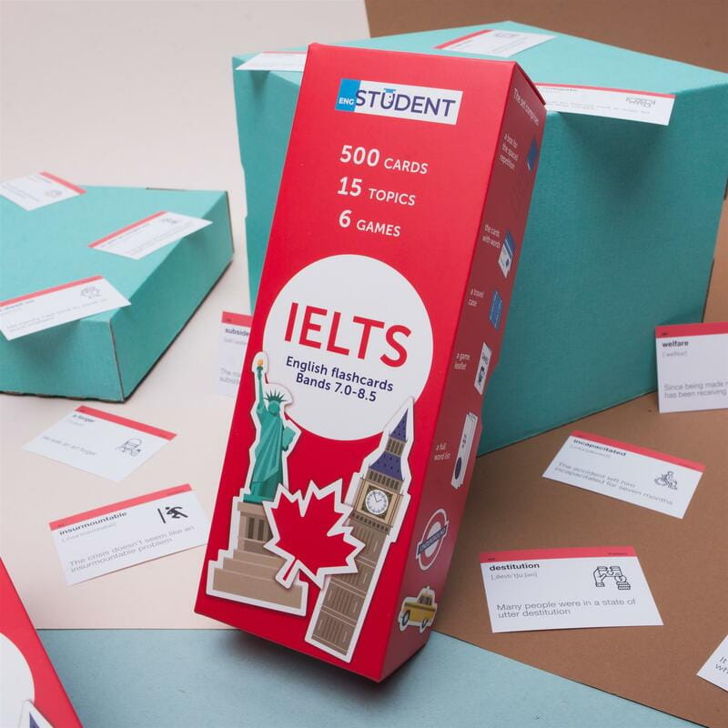 Карточки для изучения английского языка English Student. IELTS (english to english)