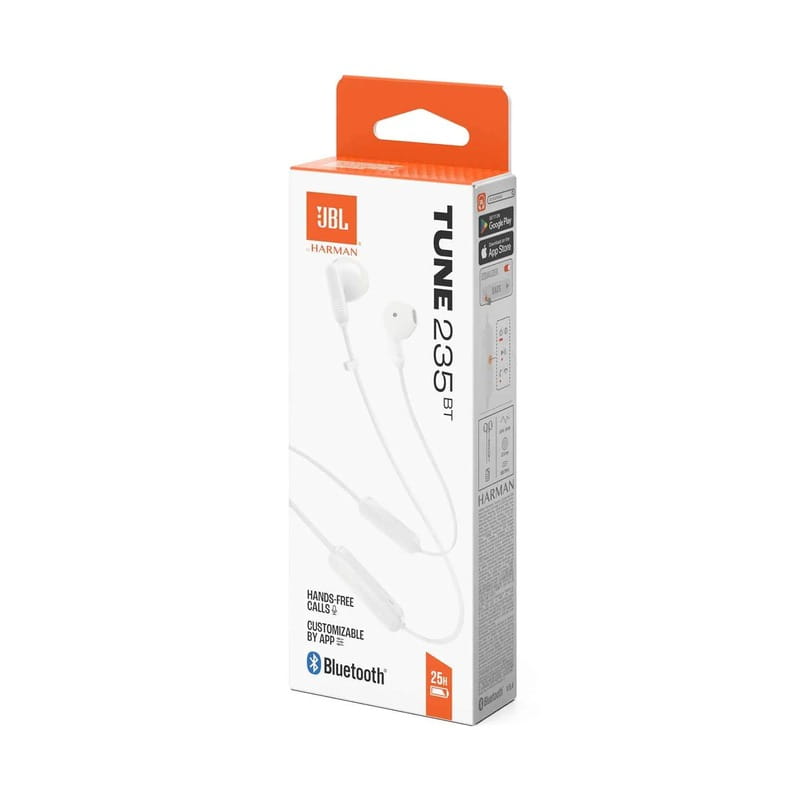 Bluetooth-гарнитура JBL Tune 235BT White (JBLT235BTWHT)