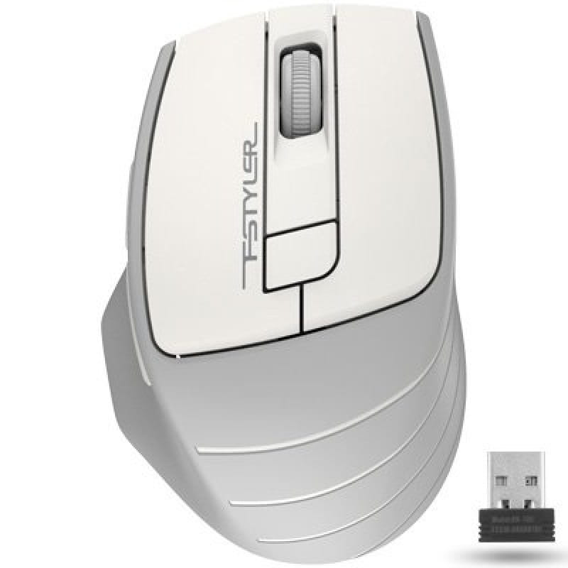 Миша бездротова A4Tech FG30S Grey/White