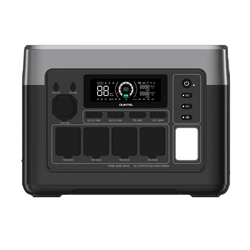 Зарядная станция Oukitel P1500E Plus, 1800W, 1536Wh, LiFePO4