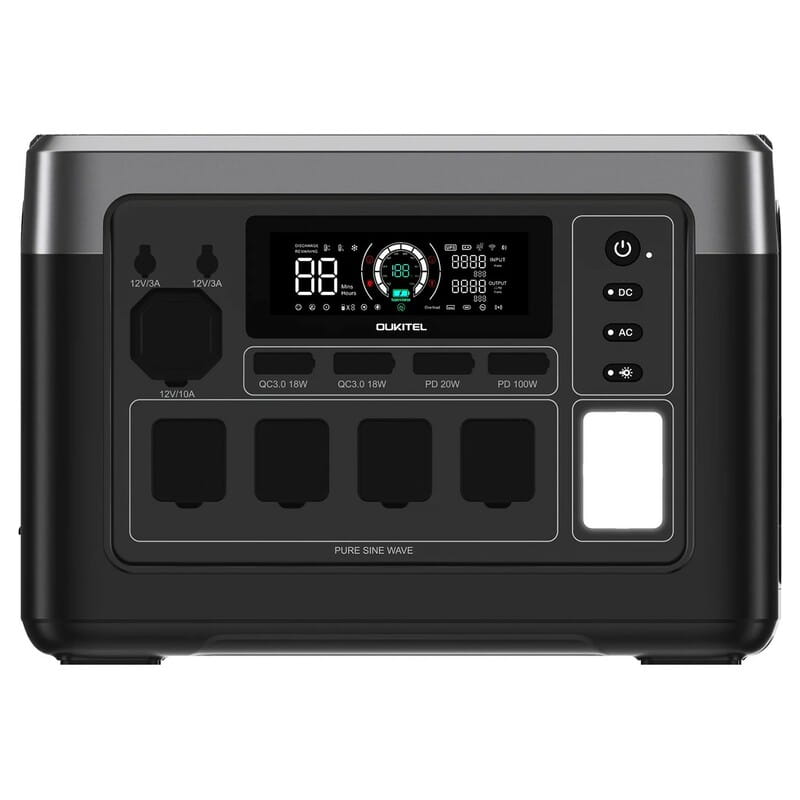 Зарядная станция Oukitel P1000E Plus, 1800W, 1024Wh, LiFePO4
