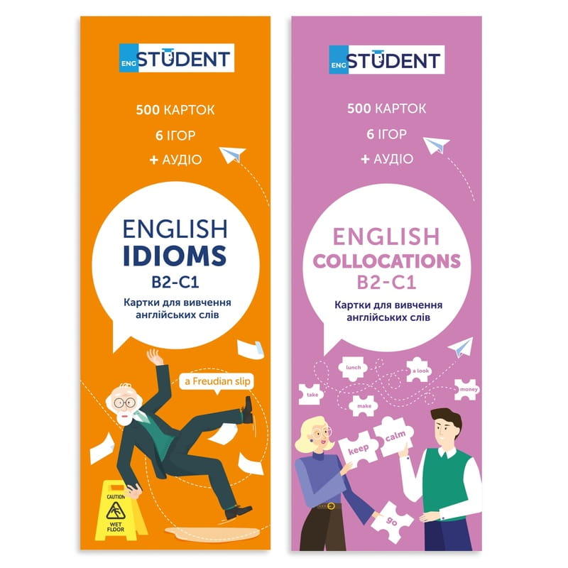 Картки для вивчення англійської мови English Student. Idioms B2-C1 & Collocation B2-C1