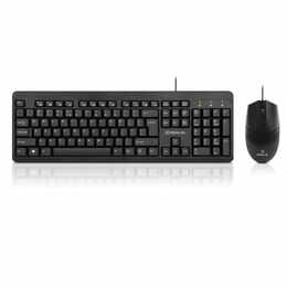 Комплект (клавиатура, мышь) REAL-EL Standard 504 Kit Black (EL123100037)