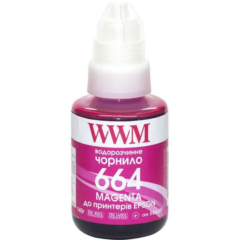 Чорнило WWM Epson L110/210/300 Magenta (E664M) 140г