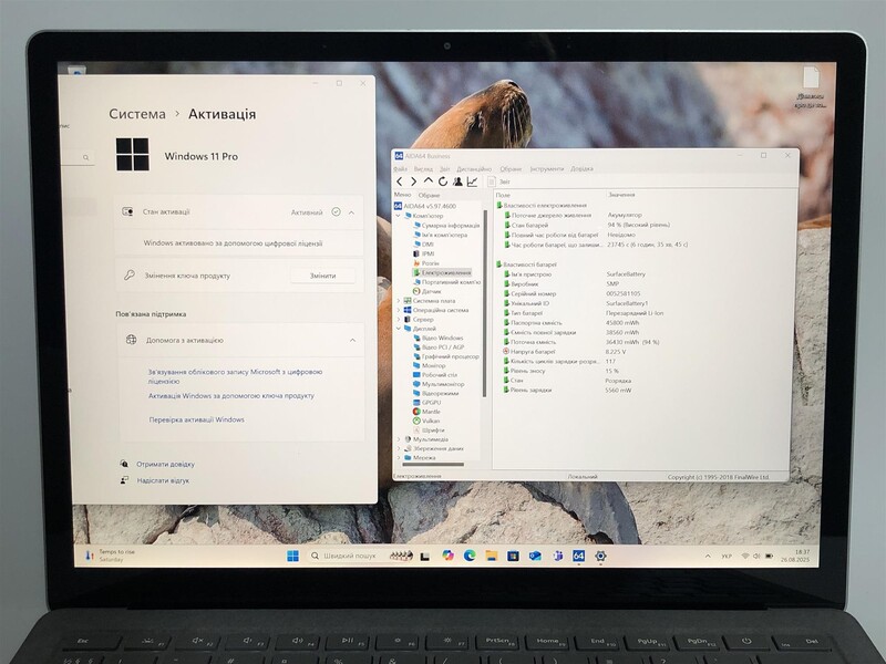 Ноутбук Microsoft Surface Laptop 4 1958 / 13.5" (2256x1504) IPS Touch / AMD Ryzen 5 4680U / 8GB / 256GB SSD / Win11Pro / Backlight - Б/у